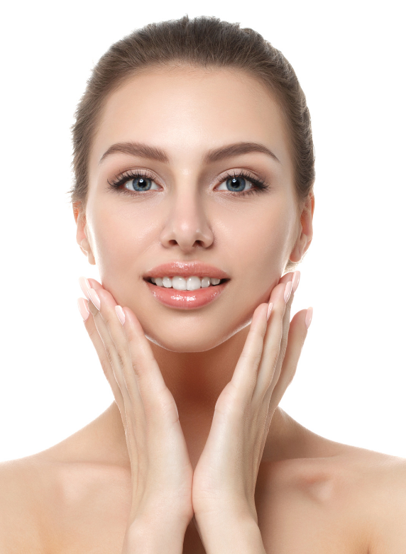 stock image of a woman who has had rhinoplasty